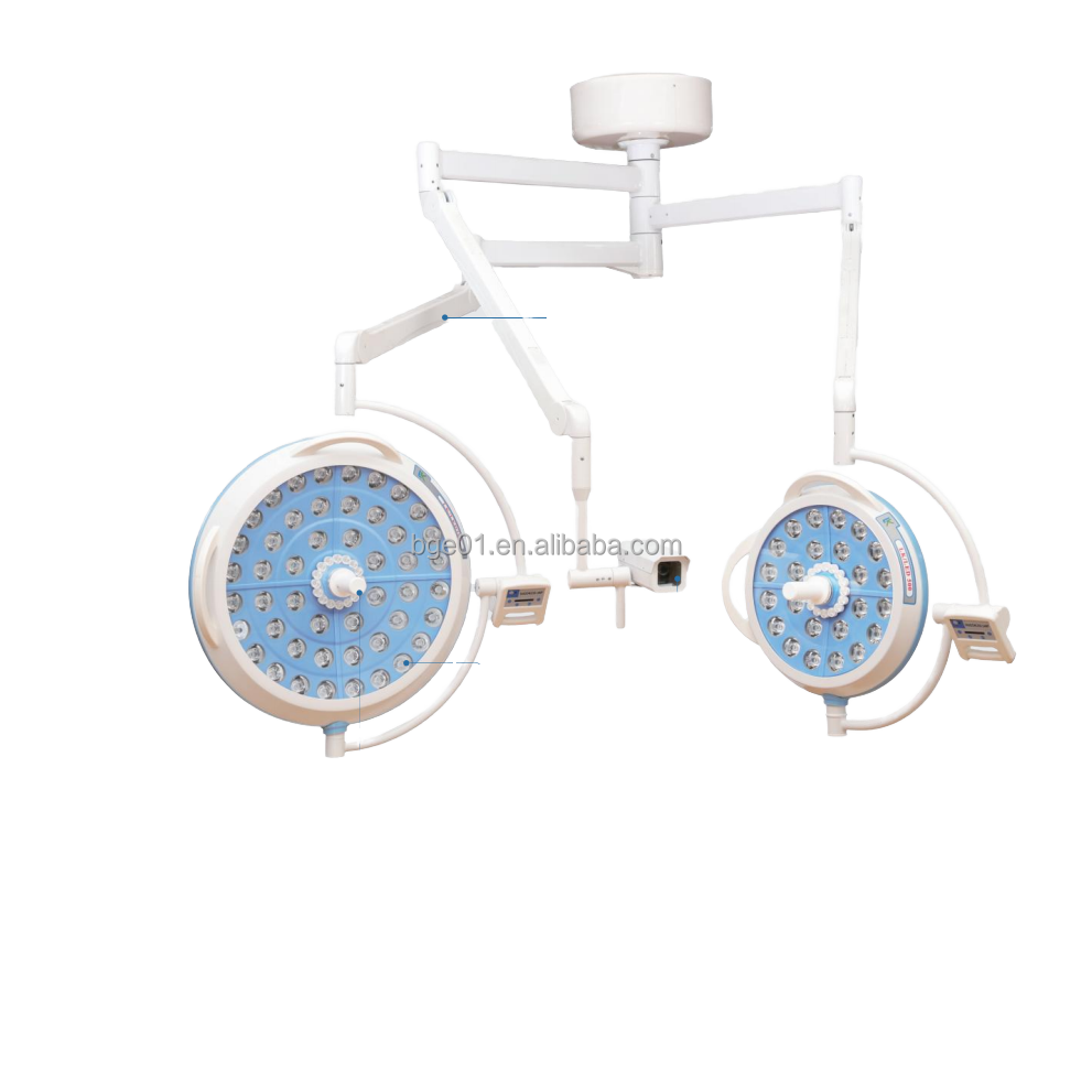 103-Electric Double Dome LED Ceiling-Mounted Surgical Shadowless Lamp Operation Room Equipment Model E70.jpg